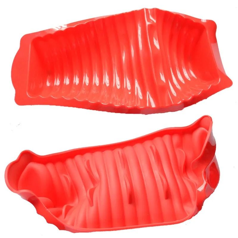 Long Caterpillars Cake Mousse Bread Loaf Silicone Mold 2