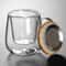 Creative Glass Tea Infuser Cup With Bamboo Lid 2