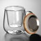 Creative Glass Tea Infuser Cup With Bamboo Lid 2