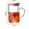Creative Glass Tea Infuser Cup With Bamboo Lid 6