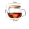 Creative Glass Tea Infuser Cup With Bamboo Lid 7