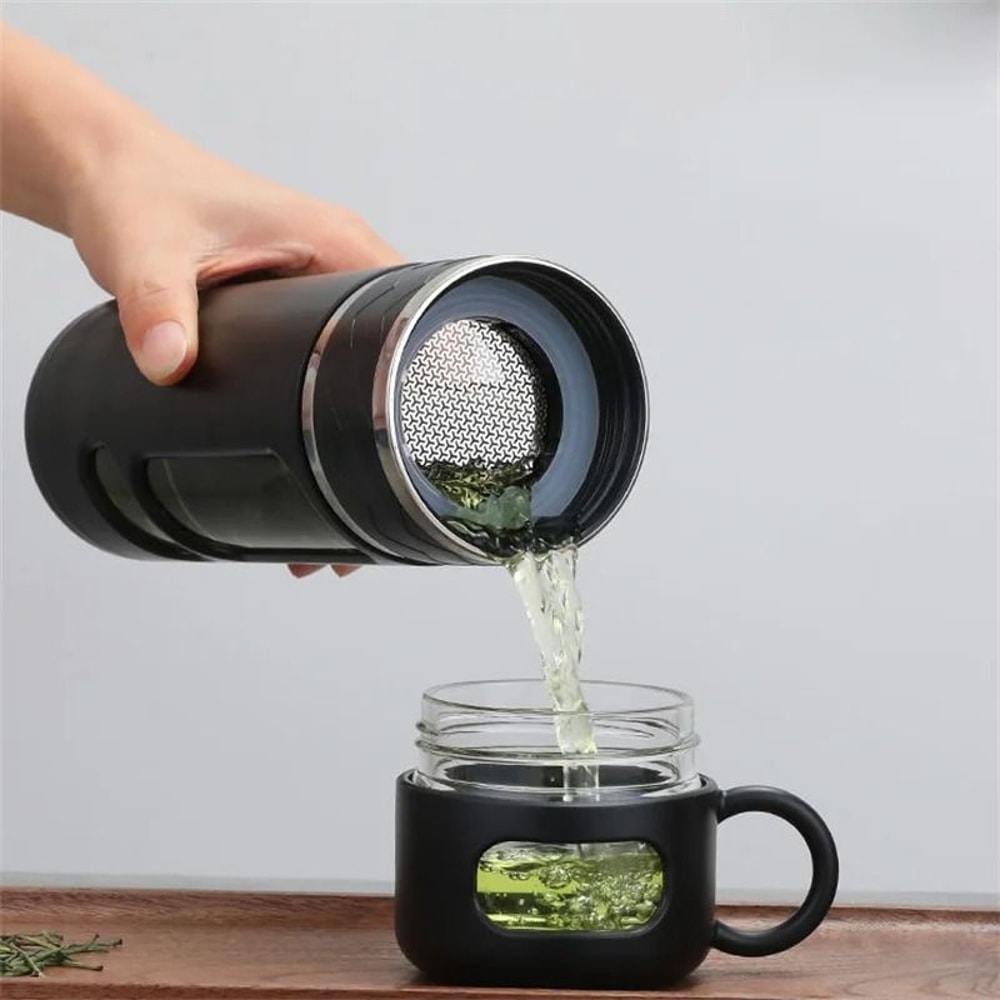 520ML Tea Water Separation Glass Bottle 3