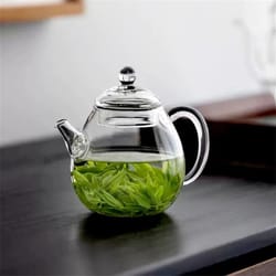 small glass teapot heat resistant tea maker