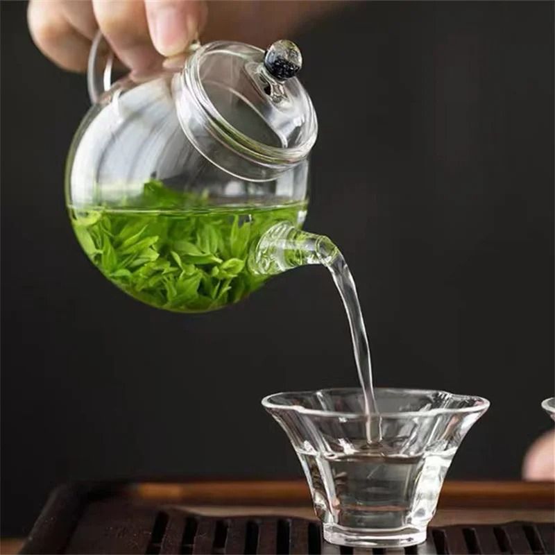 Small Glass Teapot Heat Resistant Tea Maker 3
