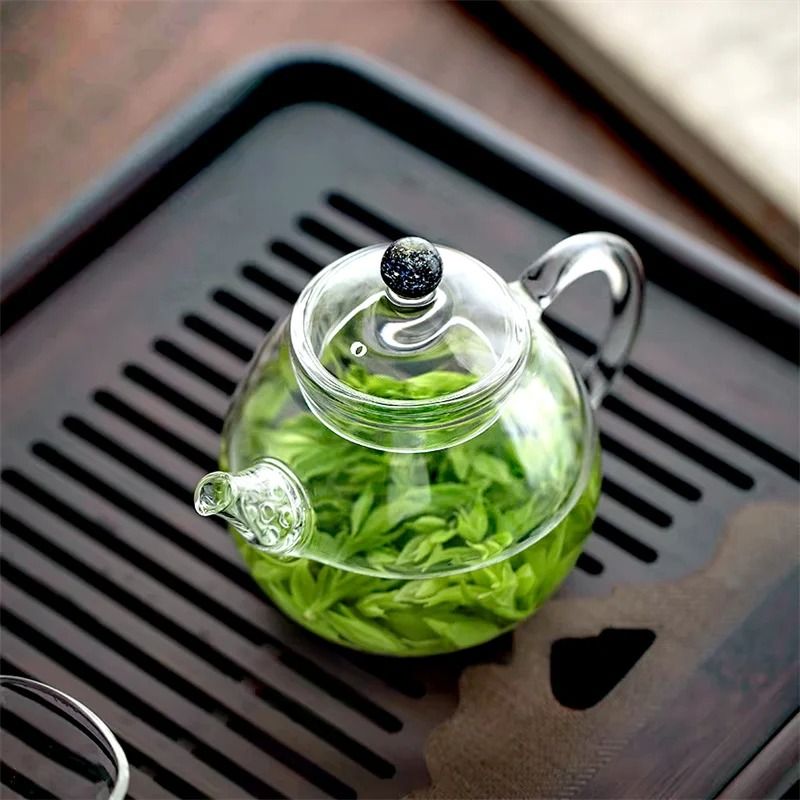 Small Glass Teapot Heat Resistant Tea Maker 4