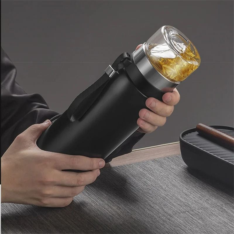 Large Capacity 304 Stainless Steel Tea Infuser Vacuum Flask 1