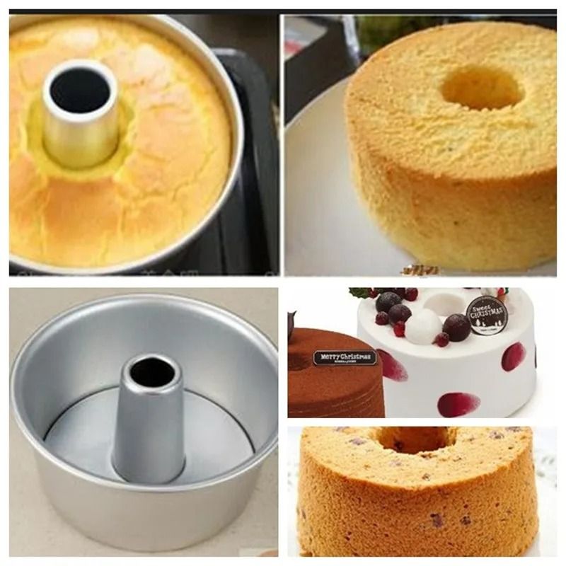 Aluminum Alloy Round Chiffon Cake Pan 4