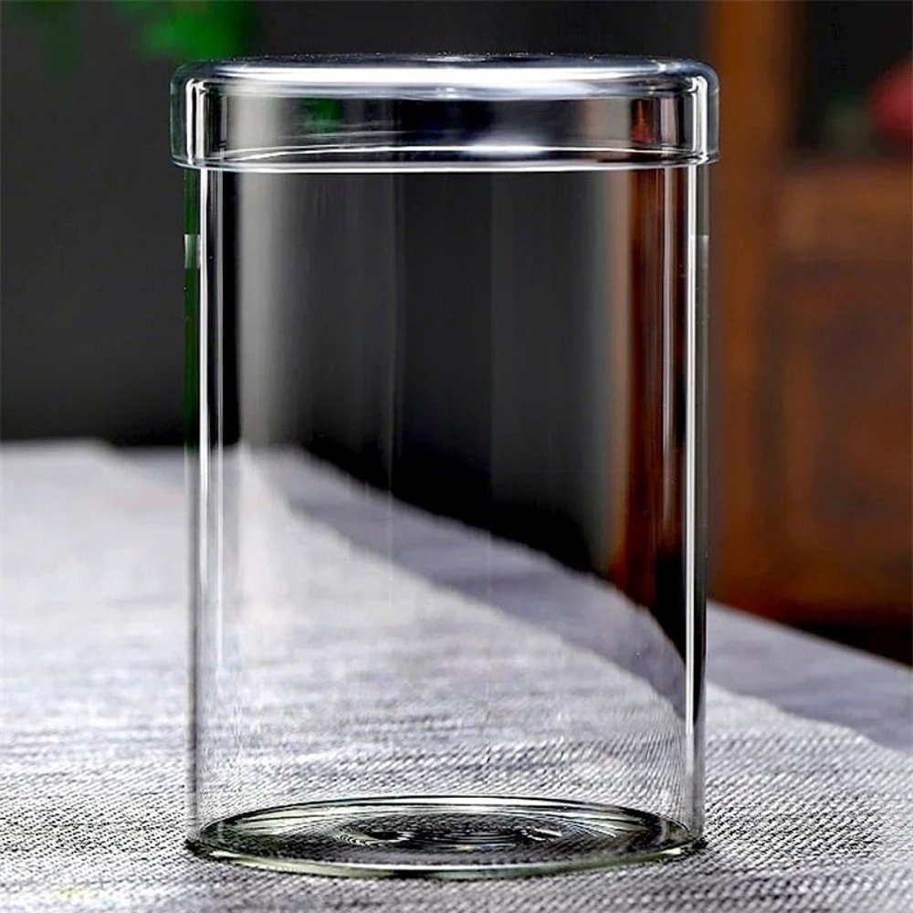 Micro Landscape Moss Cylinder Glass Bottle With Lid 3