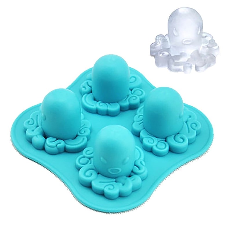 3D Octopus Mini Silicone Ice Cube Trays 0
