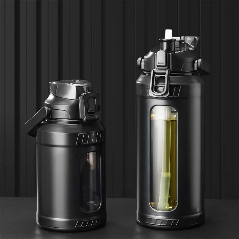 Large Capacity High Borosilicate Glass Water Bottle 5