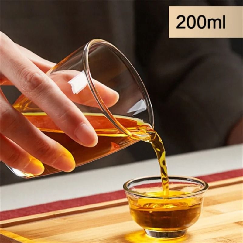 Japanese Style Glass Tea Pitcher Fair Cup 1