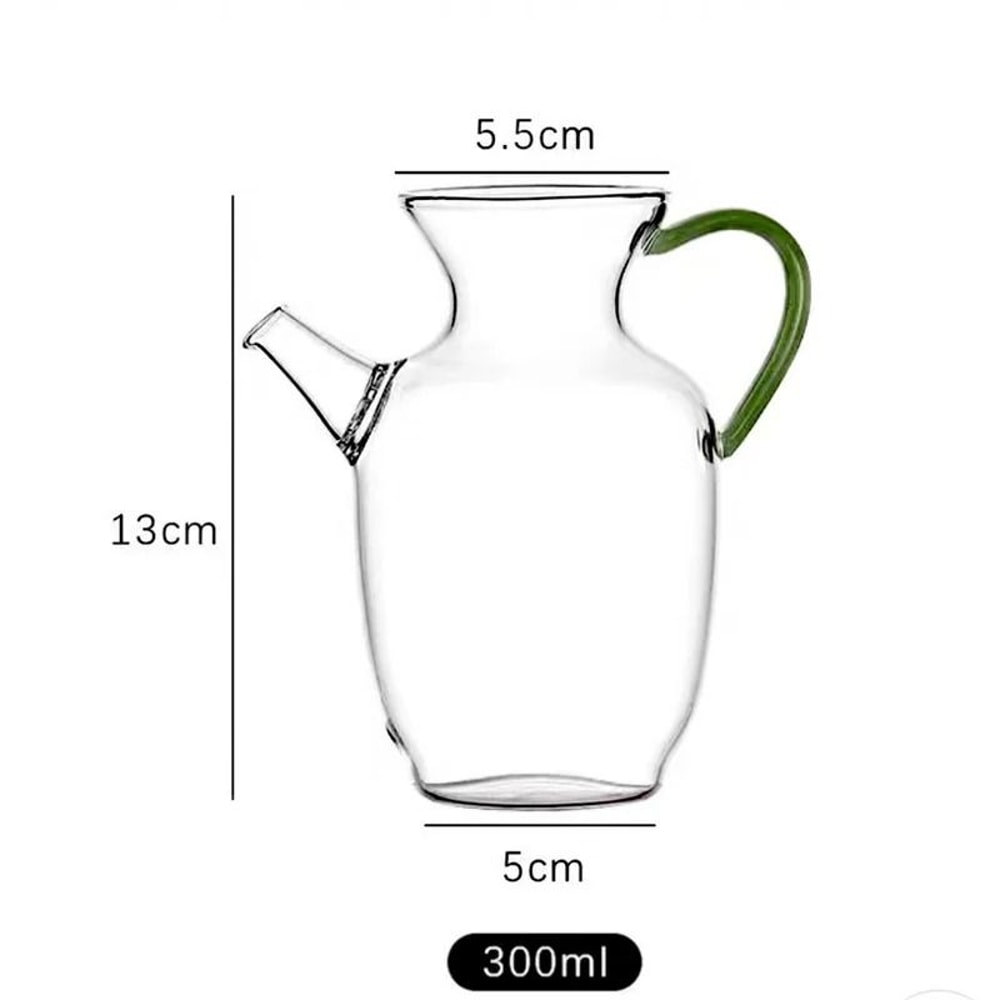 Heat Resistant Glass Teapot With Imitation Jade Handle And Vintage Song Style Design 1