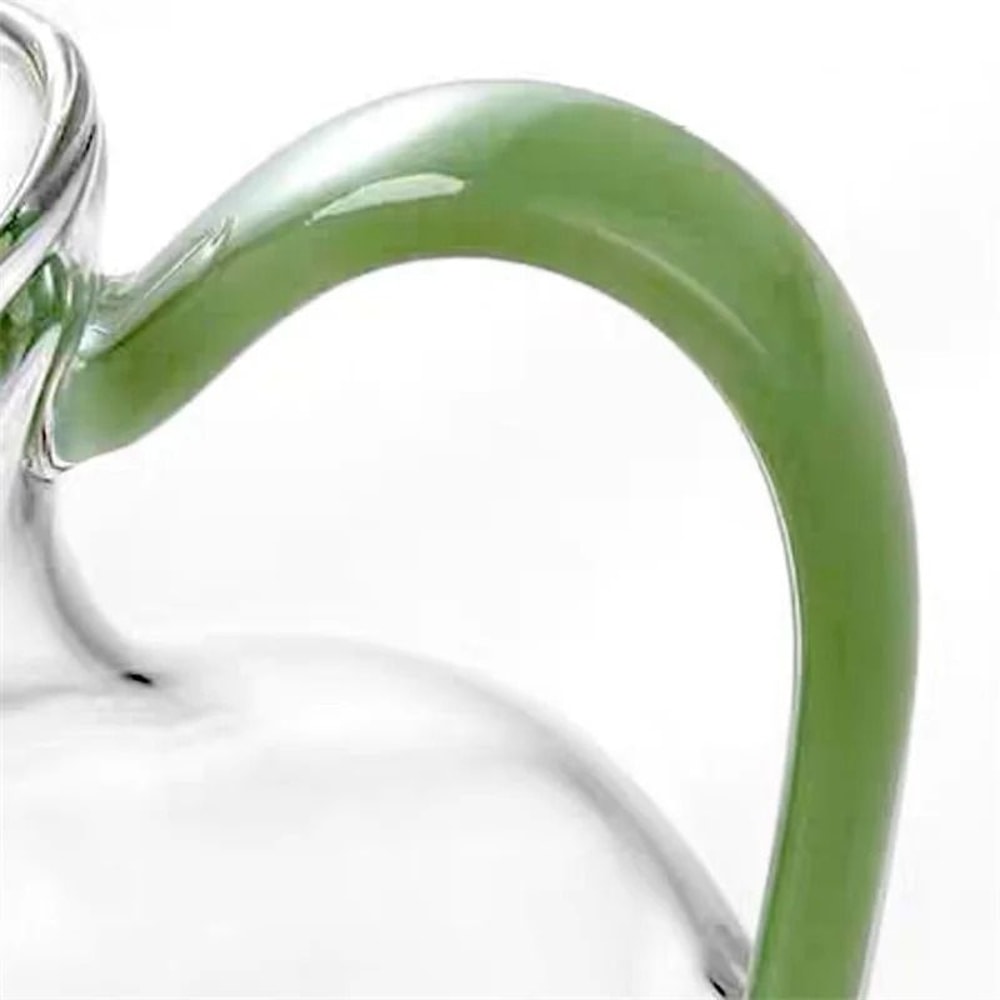 Heat Resistant Glass Teapot With Imitation Jade Handle And Vintage Song Style Design 3