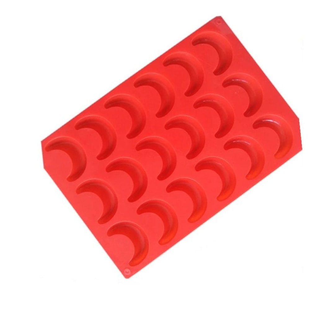Crescent Moon Silicone Chocolate And Pastry Mold 18 Cavity DIY Dessert Decorating Tool 2