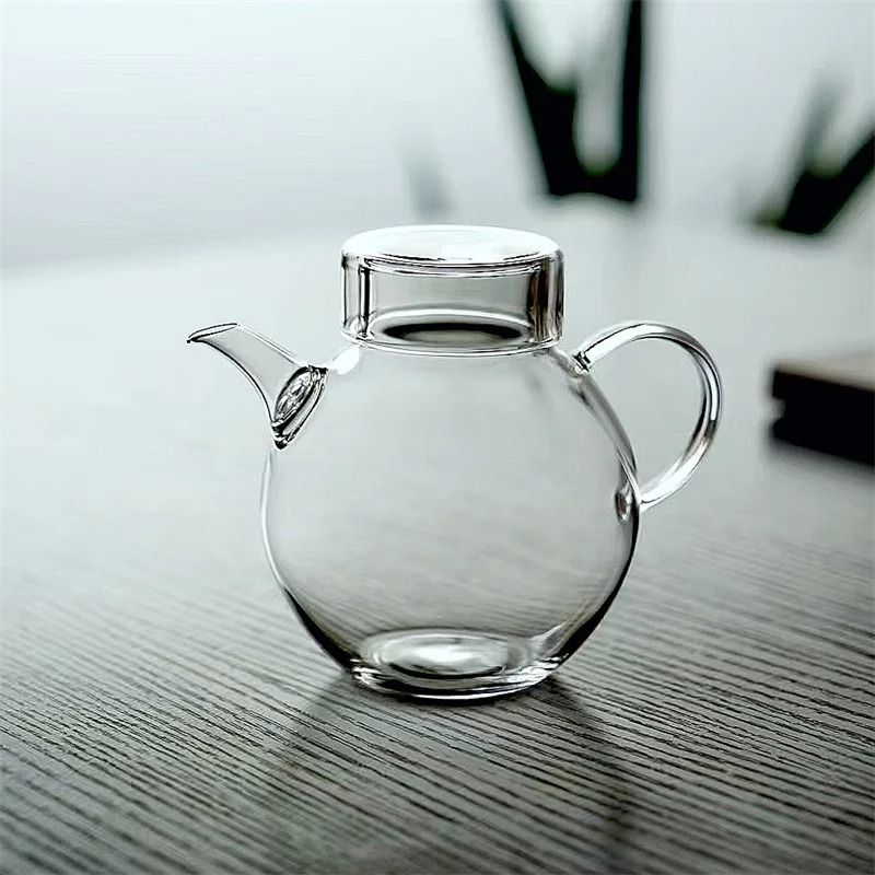 Heat Resistant Small Glass Teapot Mini Single Person Tea Maker 1