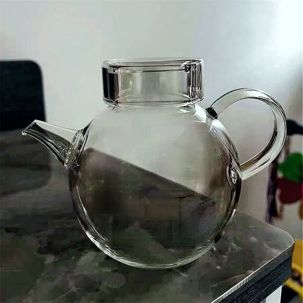 Heat Resistant Small Glass Teapot Mini Single Person Tea Maker 4