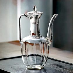 traditional song style high borosilicate glass teapot for kung fu tea