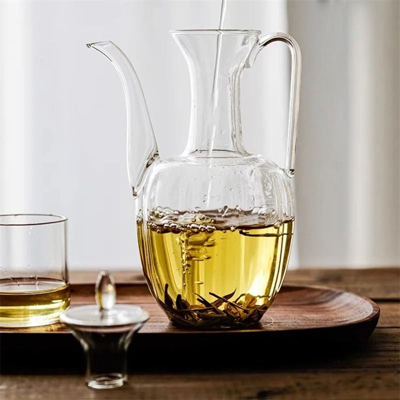 Traditional Song Style High Borosilicate Glass Teapot For Kung Fu Tea 2