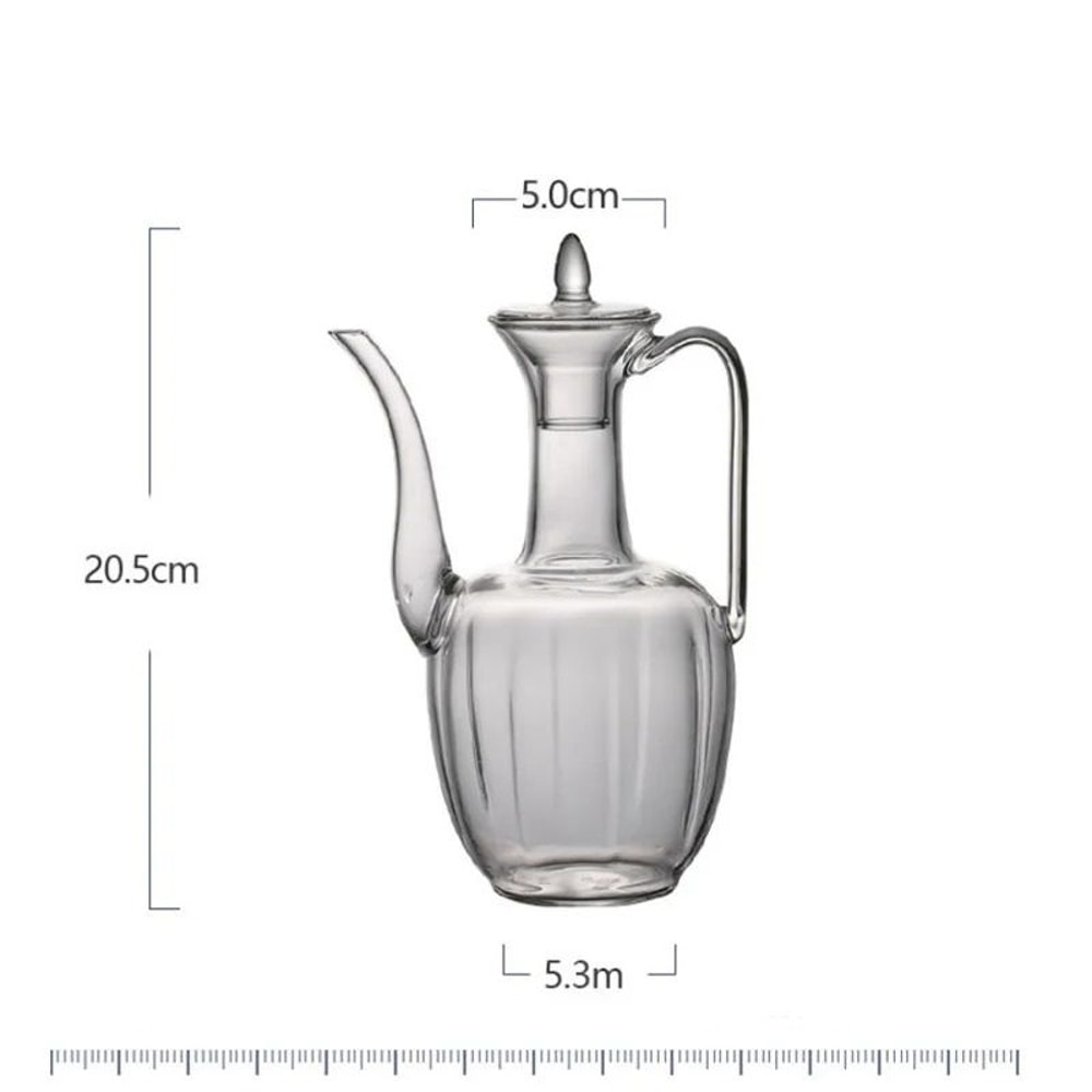 Traditional Song Style High Borosilicate Glass Teapot For Kung Fu Tea 6