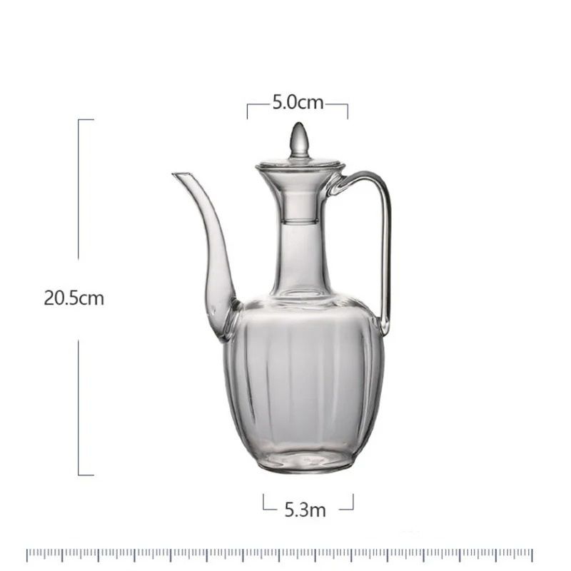 Traditional Song Style High Borosilicate Glass Teapot For Kung Fu Tea 6