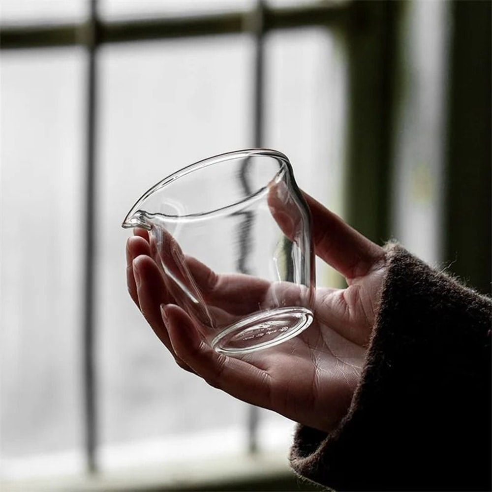 Small Capacity Heat Resistant Glass Tea Pitcher Fair Cup 1