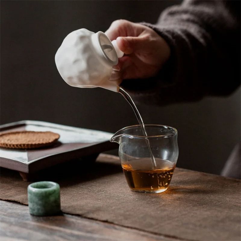 Small Capacity Heat Resistant Glass Tea Pitcher Fair Cup 2