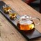 Heat Resistant Mini Glass Teapot With Filter For Brewing Flower Tea 5