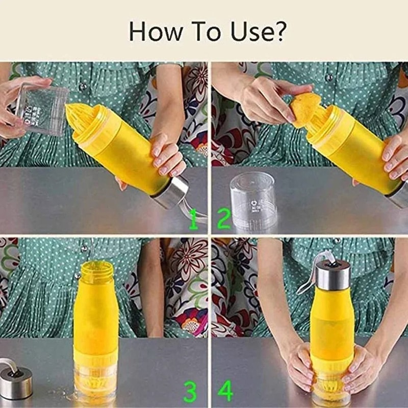 Fruit Infuser Water Bottle Sport Gourd Cup For Outdoor Hydration 5