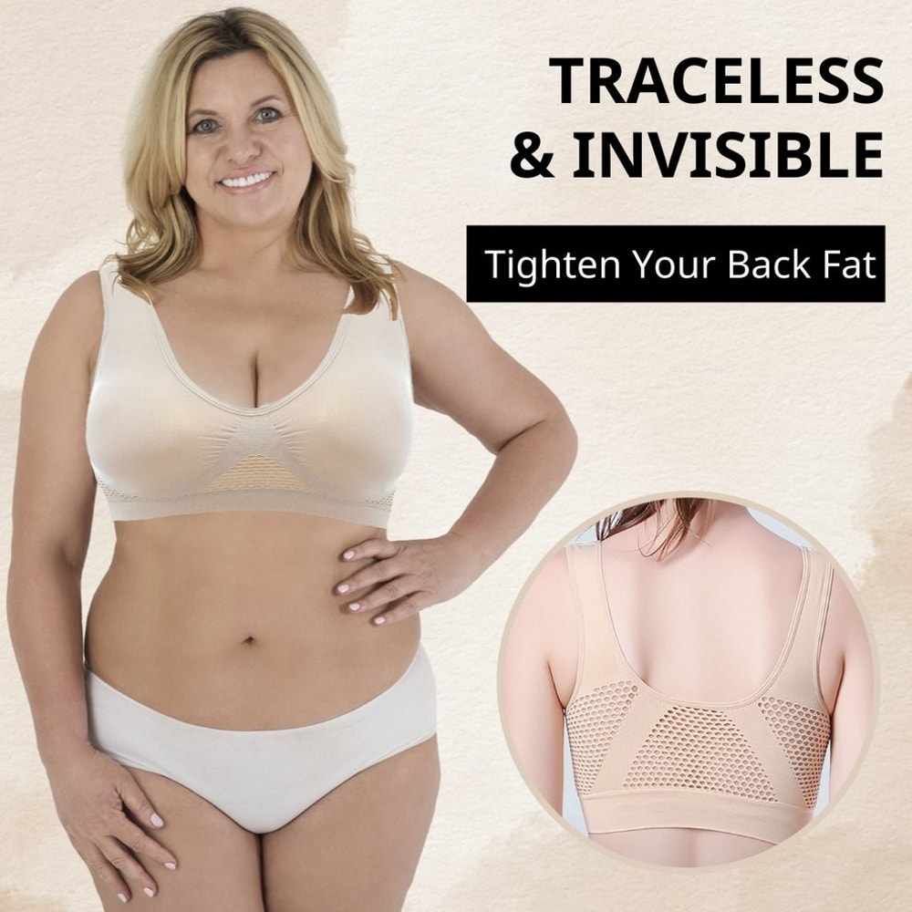 Women Seamless Sports Bra Top With Removable Padding Breathable Fitness Bra 5