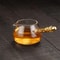 Transparent Gilded Side Handle Glass Tea Dispenser Fair Cup 3