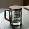 Walnut Wooden Handle Glass Tea Cup With Infuser And Filter 7