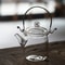 Japanese Handmade Heat Resistant Glass Teapot With Traditional Beam Handle 0