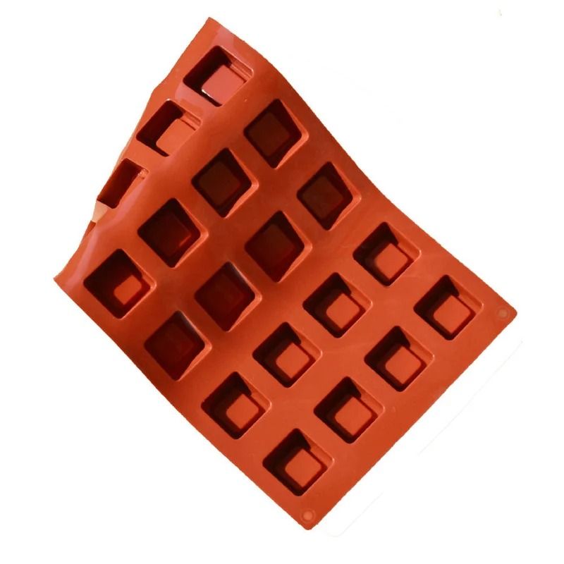 Square Donut Silicone Cake Mold Multi Cavity Baking Tray 1