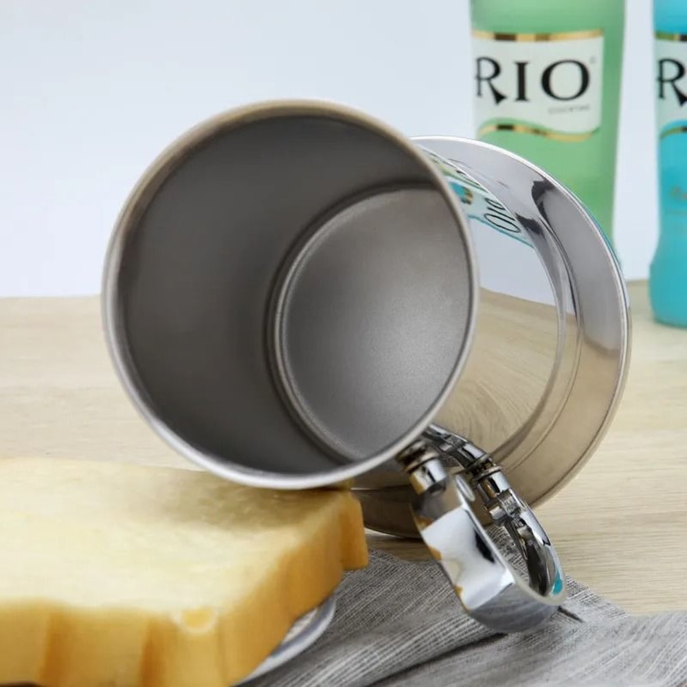 Stainless Steel Double Wall Tankard Stein Beer Mug 2