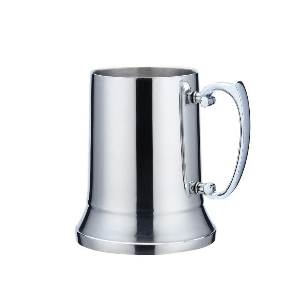 Stainless Steel Double Wall Tankard Stein Beer Mug 5