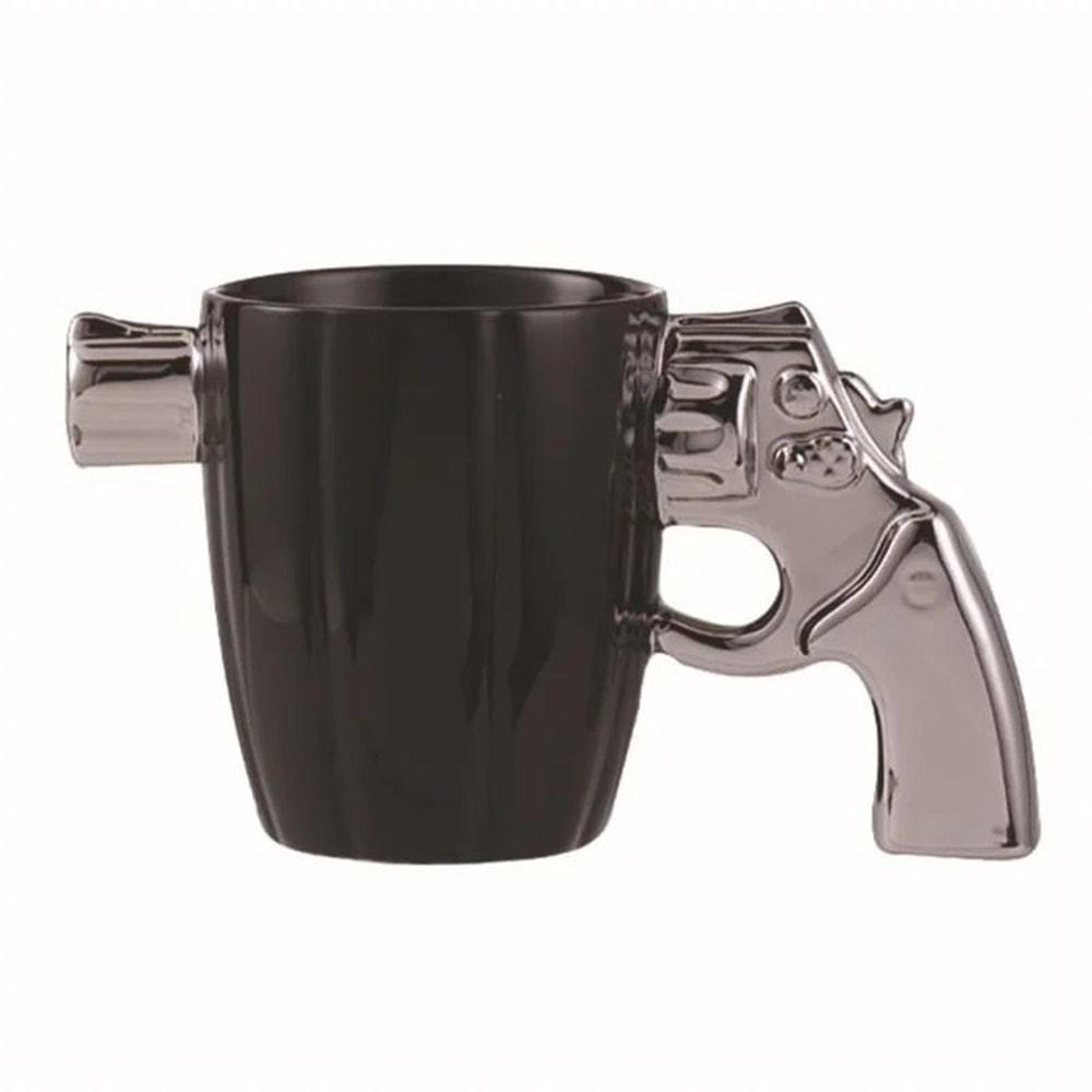 Creative 3D Revolver Modeling Ceramic Coffee Mug 6
