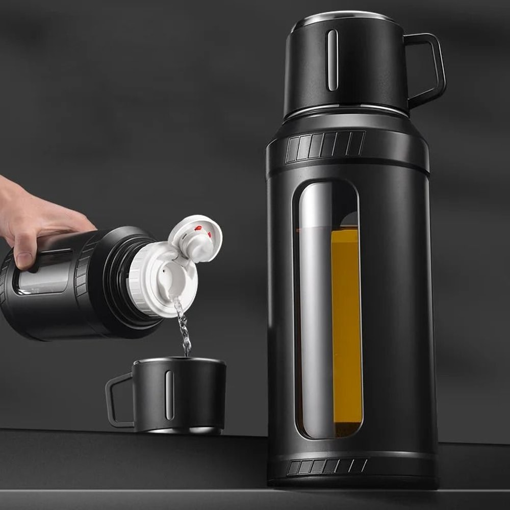 Large Capacity High Borosilicate Sport Glass Water Bottle With Infuser 0