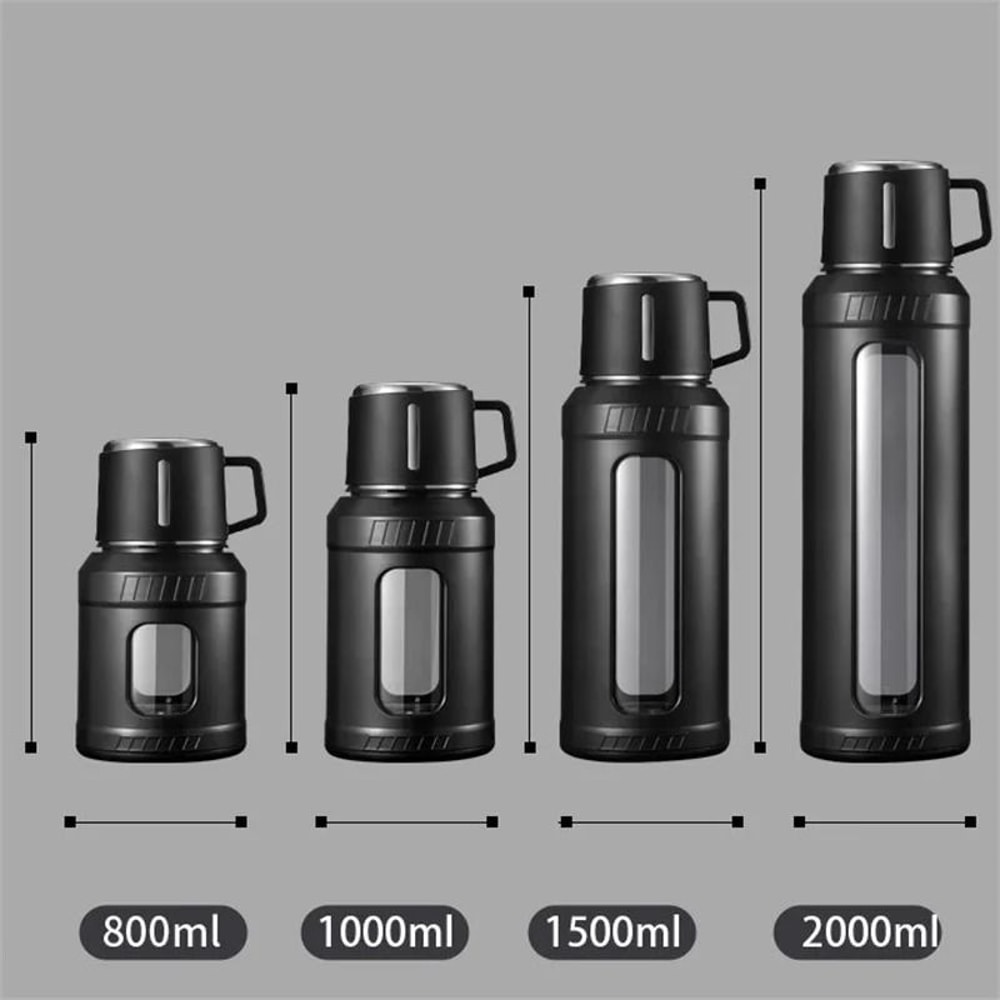 Large Capacity High Borosilicate Sport Glass Water Bottle With Infuser 1