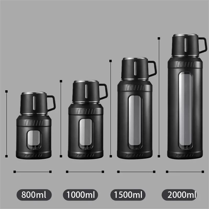 Large Capacity High Borosilicate Sport Glass Water Bottle With Infuser 1