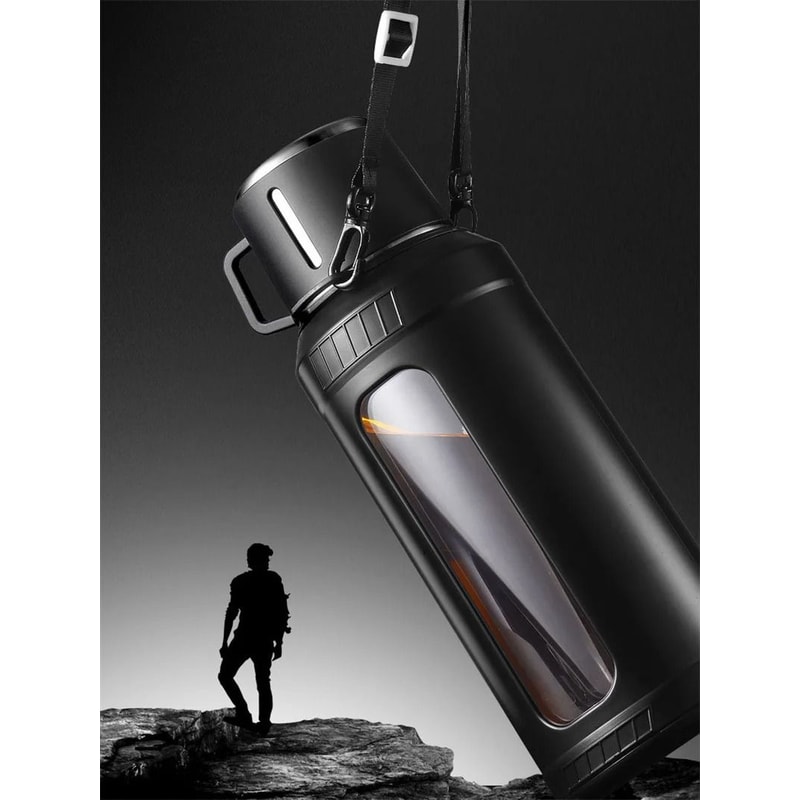 Large Capacity High Borosilicate Sport Glass Water Bottle With Infuser 3