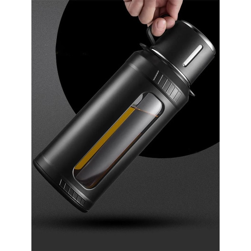 Large Capacity High Borosilicate Sport Glass Water Bottle With Infuser 4