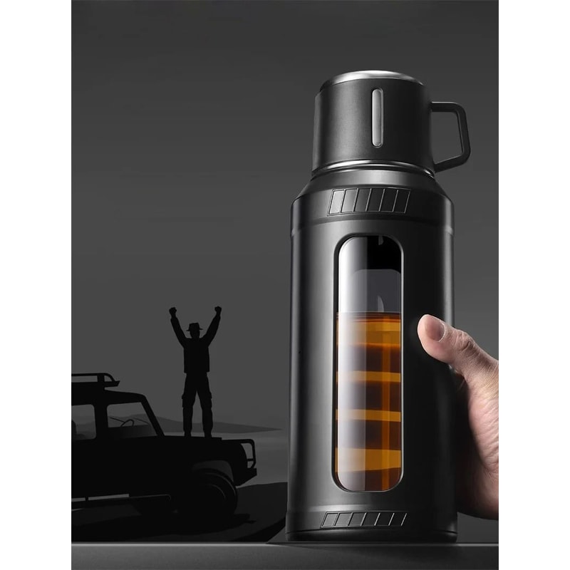 Large Capacity High Borosilicate Sport Glass Water Bottle With Infuser 5