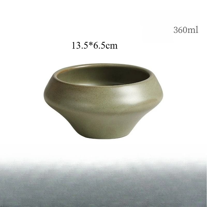 Retro Stone Style Simple Japanese Deep Bowls 5