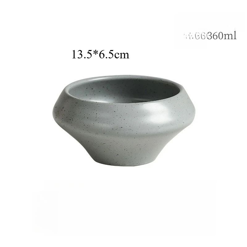 Retro Stone Style Simple Japanese Deep Bowls 7