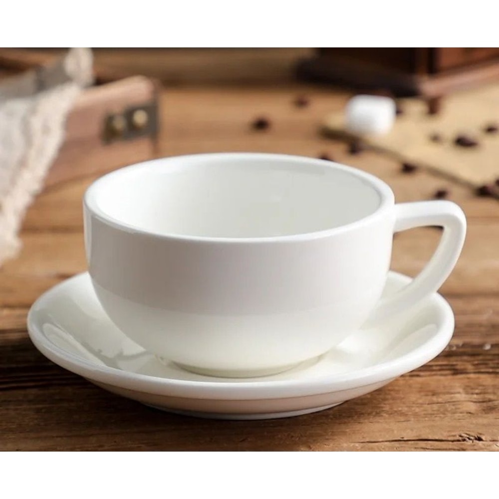 Zeta Flower Large Capacity Creative Cup And Saucer Set 9