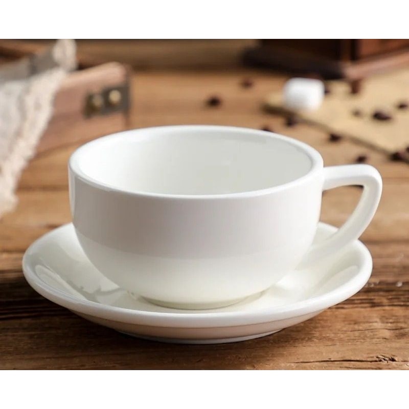 Zeta Flower Large Capacity Creative Cup And Saucer Set 9