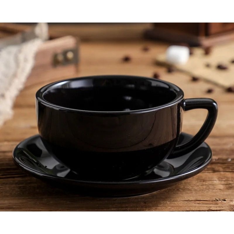 Zeta Flower Large Capacity Creative Cup And Saucer Set 7