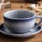 Zeta Flower Large Capacity Creative Cup And Saucer Set 8