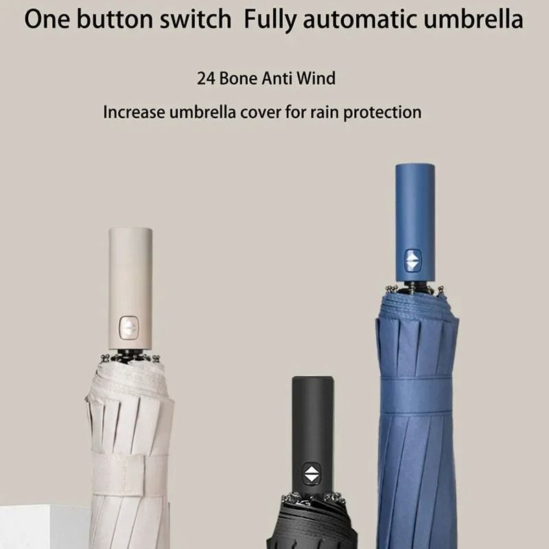 Reinforced 24Bone WindResistant Umbrella 3