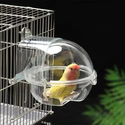 pet bird parrot transparent bathing tub